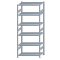 SCHULTE Steckregal, Fachbodenregale Stecksystem, Grundregal, beidseitig nutzbar, H2500xB1000xT600 mm, 6 Fachb&ouml;den, Fachlast 250 kg, sendzimirverzinkt