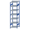 SCHULTE Steckregal, Fachbodenregale Stecksystem, Grundregal, beidseitig nutzbar, H3000xB750xT800 mm, 7 Fachb&ouml;den, Fachlast 250 kg, RAL 5010 enzianblau / verzinkt