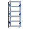 SCHULTE Steckregal, Fachbodenregale Stecksystem, Grundregal, beidseitig nutzbar, H2500xB1000xT500 mm, 6 Fachb&ouml;den, Fachlast 85 kg, RAL 5010 enzianblau / verzinkt