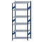 SCHULTE Steckregal, Fachbodenregale Stecksystem, Grundregal, einseitig nutzbar, H2500xB1000xT600 mm, 6 Fachb&ouml;den, Fachlast 85 kg, RAL 5010 enzianblau / verzinkt