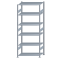 SCHULTE Steckregal, Fachbodenregale Stecksystem, Grundregal, beidseitig nutzbar, H2500xB1000xT600 mm, 6 Fachb&ouml;den, Fachlast 85 kg, sendzimirverzinkt