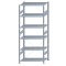 SCHULTE Steckregal, Fachbodenregale Stecksystem, Grundregal, einseitig nutzbar, H2500xB1000xT600 mm, 6 Fachb&ouml;den, Fachlast 85 kg, sendzimirverzinkt