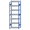 SCHULTE Steckregal, Fachbodenregale Stecksystem, Grundregal, einseitig nutzbar, H3000xB1000xT600 mm, 7 Fachb&ouml;den, Fachlast 85 kg, RAL 5010 enzianblau / verzinkt