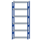 SCHULTE Steckregal, Fachbodenregale Stecksystem, Grundregal, beidseitig nutzbar, H2500xB1000xT300 mm, 6 Fachb&ouml;den, Fachlast 330 kg, RAL 5010 enzianblau / verzinkt