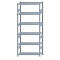SCHULTE Steckregal, Fachbodenregale Stecksystem, Grundregal, beidseitig nutzbar, H2500xB1000xT400 mm, 6 Fachb&ouml;den, Fachlast 330 kg, sendzimirverzinkt