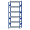 SCHULTE Steckregal, Fachbodenregale Stecksystem, Grundregal, einseitig nutzbar, H2500xB1000xT500 mm, 6 Fachb&ouml;den, Fachlast 330 kg, RAL 5010 enzianblau / verzinkt
