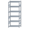 SCHULTE Steckregal, Fachbodenregale Stecksystem, Grundregal, beidseitig nutzbar, H2500xB1000xT500 mm, 6 Fachb&ouml;den, Fachlast 330 kg, sendzimirverzinkt