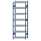 SCHULTE Steckregal, Fachbodenregale Stecksystem, Grundregal, beidseitig nutzbar, H3000xB1000xT500 mm, 7 Fachb&ouml;den, Fachlast 330 kg, RAL 5010 enzianblau / verzinkt