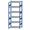 SCHULTE Steckregal, Fachbodenregale Stecksystem, Grundregal, beidseitig nutzbar, H2500xB1000xT600 mm, 6 Fachb&ouml;den, Fachlast 330 kg, RAL 5010 enzianblau / verzinkt