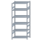 SCHULTE Steckregal, Fachbodenregale Stecksystem, Grundregal, beidseitig nutzbar, H2500xB1000xT600 mm, 6 Fachb&ouml;den, Fachlast 330 kg, sendzimirverzinkt