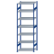 SCHULTE Steckregal, Fachbodenregale Stecksystem, Grundregal, beidseitig nutzbar, H3000xB1000xT600 mm, 7 Fachb&ouml;den, Fachlast 330 kg, RAL 5010 enzianblau / verzinkt