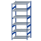 SCHULTE Steckregal, Fachbodenregale Stecksystem, Grundregal, einseitig nutzbar, H2500xB1000xT800 mm, 6 Fachb&ouml;den, Fachlast 330 kg, RAL 5010 enzianblau / verzinkt