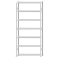 SCHULTE Steckregal, Fachbodenregale Stecksystem, Grundregal, beidseitig nutzbar, H3000xB1300xT300 mm, 7 Fachb&ouml;den, Fachlast 150 kg, RAL 7035 lichtgrau