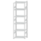 SCHULTE Steckregal, Fachbodenregale Stecksystem, Grundregal, beidseitig nutzbar, H2500xB750xT500 mm, 6 Fachb&ouml;den, Fachlast 150 kg, RAL 7035 lichtgrau