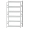 SCHULTE Steckregal, Fachbodenregale Stecksystem, Grundregal, beidseitig nutzbar, H2500xB1300xT600 mm, 6 Fachb&ouml;den, Fachlast 150 kg, RAL 7035 lichtgrau