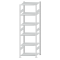 SCHULTE Steckregal, Fachbodenregale Stecksystem, Grundregal, beidseitig nutzbar, H2500xB750xT600 mm, 6 Fachb&ouml;den, Fachlast 150 kg, RAL 7035 lichtgrau