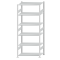 SCHULTE Steckregal, Fachbodenregale Stecksystem, Grundregal, beidseitig nutzbar, H2500xB1000xT600 mm, 6 Fachb&ouml;den, Fachlast 150 kg, RAL 7035 lichtgrau