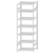SCHULTE Steckregal, Fachbodenregale Stecksystem, Grundregal, beidseitig nutzbar, H3000xB1000xT800 mm, 7 Fachb&ouml;den, Fachlast 150 kg, RAL 7035 lichtgrau
