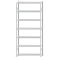 SCHULTE Steckregal, Fachbodenregale Stecksystem, Grundregal, beidseitig nutzbar, H3000xB1300xT300 mm, 7 Fachb&ouml;den, Fachlast 250 kg, RAL 7035 lichtgrau
