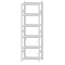 SCHULTE Steckregal, Fachbodenregale Stecksystem, Grundregal, einseitig nutzbar, H2500xB750xT400 mm, 6 Fachb&ouml;den, Fachlast 250 kg, RAL 7035 lichtgrau