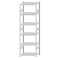 SCHULTE Steckregal, Fachbodenregale Stecksystem, Grundregal, beidseitig nutzbar, H2500xB750xT500 mm, 6 Fachb&ouml;den, Fachlast 250 kg, RAL 7035 lichtgrau