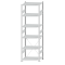 SCHULTE Steckregal, Fachbodenregale Stecksystem, Grundregal, einseitig nutzbar, H2500xB750xT500 mm, 6 Fachb&ouml;den, Fachlast 250 kg, RAL 7035 lichtgrau