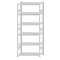 SCHULTE Steckregal, Fachbodenregale Stecksystem, Grundregal, beidseitig nutzbar, H2500xB1000xT500 mm, 6 Fachb&ouml;den, Fachlast 250 kg, RAL 7035 lichtgrau