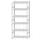 SCHULTE Steckregal, Fachbodenregale Stecksystem, Grundregal, einseitig nutzbar, H2500xB1000xT500 mm, 6 Fachb&ouml;den, Fachlast 250 kg, RAL 7035 lichtgrau