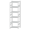 SCHULTE Steckregal, Fachbodenregale Stecksystem, Grundregal, beidseitig nutzbar, H2500xB750xT600 mm, 6 Fachb&ouml;den, Fachlast 250 kg, RAL 7035 lichtgrau