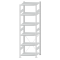 SCHULTE Steckregal, Fachbodenregale Stecksystem, Grundregal, einseitig nutzbar, H2500xB750xT600 mm, 6 Fachb&ouml;den, Fachlast 250 kg, RAL 7035 lichtgrau