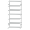 SCHULTE Steckregal, Fachbodenregale Stecksystem, Grundregal, beidseitig nutzbar, H3000xB1300xT600 mm, 7 Fachb&ouml;den, Fachlast 250 kg, RAL 7035 lichtgrau