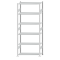 SCHULTE Steckregal, Fachbodenregale Stecksystem, Grundregal, beidseitig nutzbar, H2500xB1000xT400 mm, 6 Fachb&ouml;den, Fachlast 85 kg, RAL 7035 lichtgrau