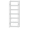 SCHULTE Steckregal, Fachbodenregale Stecksystem, Grundregal, einseitig nutzbar, H3000xB1000xT400 mm, 7 Fachb&ouml;den, Fachlast 85 kg, RAL 7035 lichtgrau