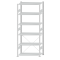 SCHULTE Steckregal, Fachbodenregale Stecksystem, Grundregal, einseitig nutzbar, H2500xB1000xT500 mm, 6 Fachb&ouml;den, Fachlast 85 kg, RAL 7035 lichtgrau