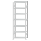 SCHULTE Steckregal, Fachbodenregale Stecksystem, Grundregal, beidseitig nutzbar, H3000xB1000xT500 mm, 7 Fachb&ouml;den, Fachlast 85 kg, RAL 7035 lichtgrau