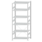 SCHULTE Steckregal, Fachbodenregale Stecksystem, Grundregal, einseitig nutzbar, H2500xB1000xT600 mm, 6 Fachb&ouml;den, Fachlast 85 kg, RAL 7035 lichtgrau