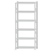 SCHULTE Steckregal, Fachbodenregale Stecksystem, Grundregal, beidseitig nutzbar, H2500xB1000xT300 mm, 6 Fachb&ouml;den, Fachlast 330 kg, RAL 7035 lichtgrau