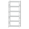 SCHULTE Steckregal, Fachbodenregale Stecksystem, Grundregal, beidseitig nutzbar, H2500xB1000xT400 mm, 6 Fachb&ouml;den, Fachlast 330 kg, RAL 7035 lichtgrau