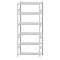 SCHULTE Steckregal, Fachbodenregale Stecksystem, Grundregal, einseitig nutzbar, H2500xB1000xT400 mm, 6 Fachb&ouml;den, Fachlast 330 kg, RAL 7035 lichtgrau