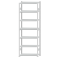 SCHULTE Steckregal, Fachbodenregale Stecksystem, Grundregal, beidseitig nutzbar, H3000xB1000xT400 mm, 7 Fachb&ouml;den, Fachlast 330 kg, RAL 7035 lichtgrau