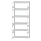SCHULTE Steckregal, Fachbodenregale Stecksystem, Grundregal, beidseitig nutzbar, H2500xB1000xT500 mm, 6 Fachb&ouml;den, Fachlast 330 kg, RAL 7035 lichtgrau