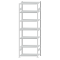 SCHULTE Steckregal, Fachbodenregale Stecksystem, Grundregal, beidseitig nutzbar, H3000xB1000xT500 mm, 7 Fachb&ouml;den, Fachlast 330 kg, RAL 7035 lichtgrau