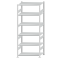 SCHULTE Steckregal, Fachbodenregale Stecksystem, Grundregal, beidseitig nutzbar, H2500xB1000xT600 mm, 6 Fachb&ouml;den, Fachlast 330 kg, RAL 7035 lichtgrau