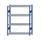 SCHULTE Steckregal, Fachbodenregale Stecksystem, Grundregal, einseitig nutzbar, H1800xB1300xT400 mm, 4 Fachb&ouml;den, Fachlast 250 kg, RAL 5010 enzianblau / verzinkt