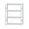 SCHULTE Steckregal, Fachbodenregale Stecksystem, Grundregal, einseitig nutzbar, H1800xB1300xT500 mm, 4 Fachb&ouml;den, Fachlast 150 kg, RAL 7035 lichtgrau