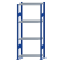 SCHULTE Steckregal, Fachbodenregale Stecksystem, Grundregal, beidseitig nutzbar, H1800xB750xT300 mm, 4 Fachb&ouml;den, Fachlast 150 kg, RAL 5010 enzianblau / verzinkt
