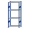 SCHULTE Steckregal, Fachbodenregale Stecksystem, Grundregal, beidseitig nutzbar, H1800xB750xT400 mm, 4 Fachb&ouml;den, Fachlast 150 kg, RAL 5010 enzianblau / verzinkt