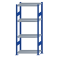 SCHULTE Steckregal, Fachbodenregale Stecksystem, Grundregal, beidseitig nutzbar, H1800xB750xT400 mm, 4 Fachb&ouml;den, Fachlast 250 kg, RAL 5010 enzianblau / verzinkt
