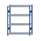 SCHULTE Steckregal, Fachbodenregale Stecksystem, Grundregal, beidseitig nutzbar, H1800xB1300xT400 mm, 4 Fachb&ouml;den, Fachlast 250 kg, RAL 5010 enzianblau / verzinkt