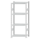SCHULTE Steckregal, Fachbodenregale Stecksystem, Grundregal, beidseitig nutzbar, H1800xB750xT400 mm, 4 Fachb&ouml;den, Fachlast 150 kg, RAL 7035 lichtgrau